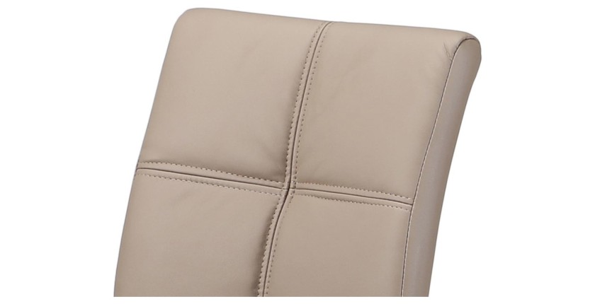 Chaises (x2) design EVY coloris Cappuccino pour votre salle à manger. (lot de 2)
