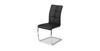 Chaises (x2) design EVY coloris Noir pour votre salle à manger. (lot de 2)