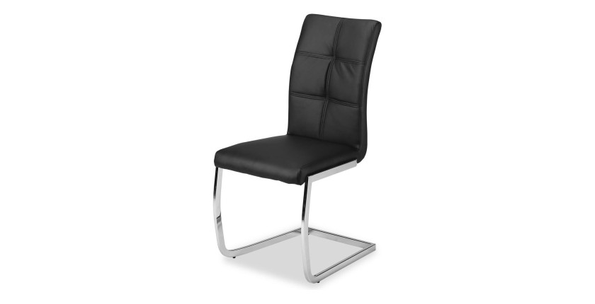 Chaises (x2) design EVY coloris Noir pour votre salle à manger. (lot de 2)