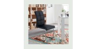 Chaises (x2) design EVY coloris Noir pour votre salle à manger. (lot de 2)