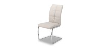 Chaises (x2) design EVY coloris Gris pour votre salle à manger. (lot de 2)