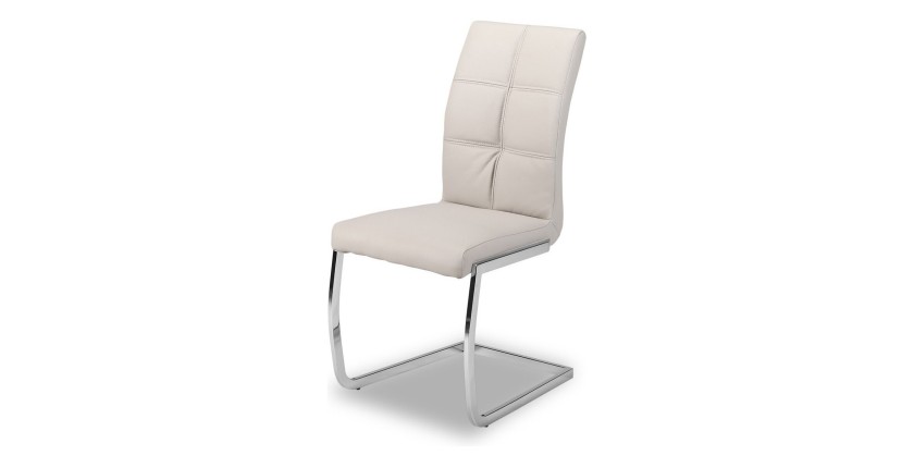 Chaises (x2) design EVY coloris Gris pour votre salle à manger. (lot de 2)