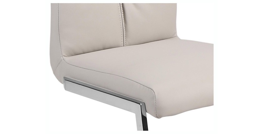 Chaises (x2) design EVY coloris Gris pour votre salle à manger. (lot de 2)