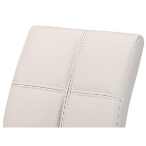 Chaises (x2) design EVY coloris Gris pour votre salle à manger. (lot de 2)