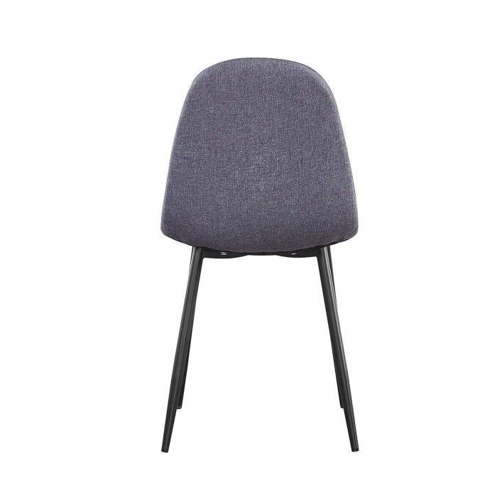 Chaise design BOYLD coloris Gris, pieds couleur noir pour votre salle à manger.