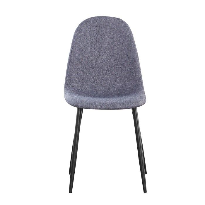 Chaise design BOYLD coloris Gris, pieds couleur noir pour votre salle à manger.