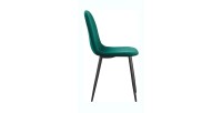 Chaise design BOYLD coloris Vert, pieds couleur noir pour votre salle à manger.