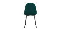 Chaise design BOYLD coloris Vert, pieds couleur noir pour votre salle à manger.