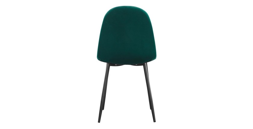 Chaise design BOYLD coloris Vert, pieds couleur noir pour votre salle à manger.