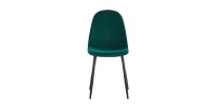 Chaise design BOYLD coloris Vert, pieds couleur noir pour votre salle à manger.