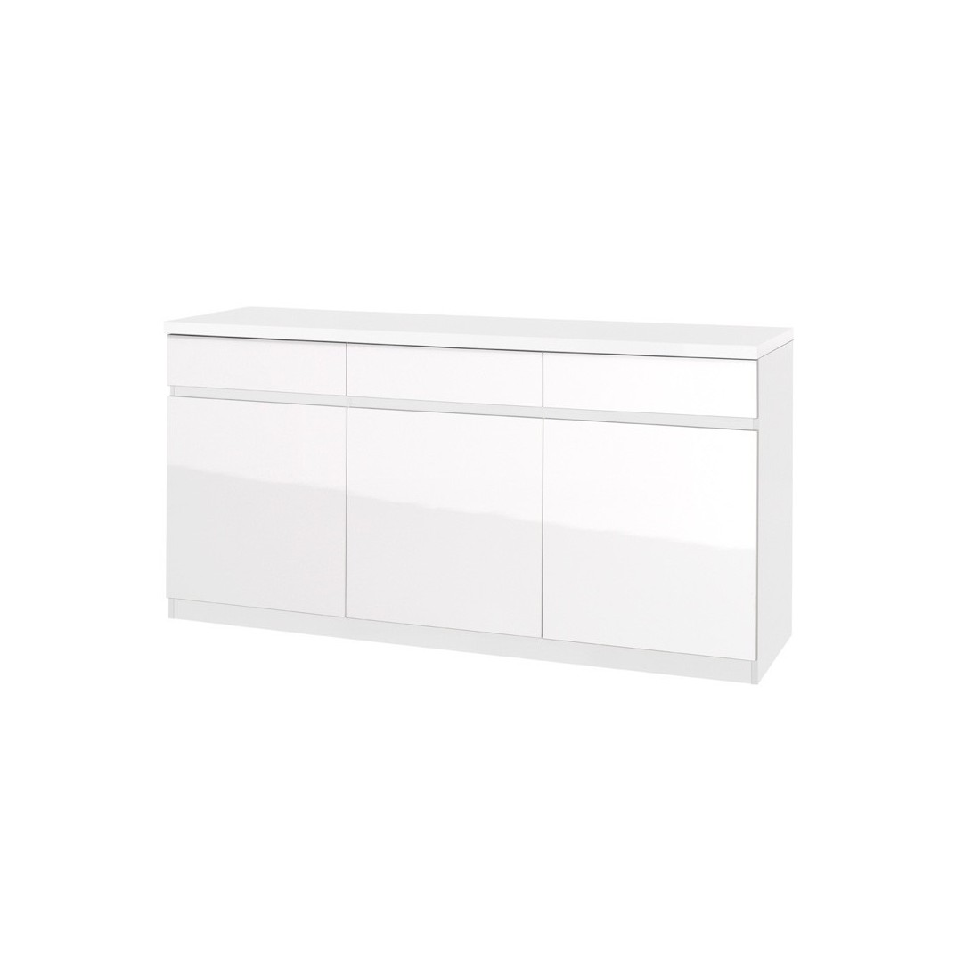 Buffet, bahut, enfilade moyen modèle FABIO 3 portes, 3 tiroirs. Meuble idéal pour votre salon ou salle à manger
