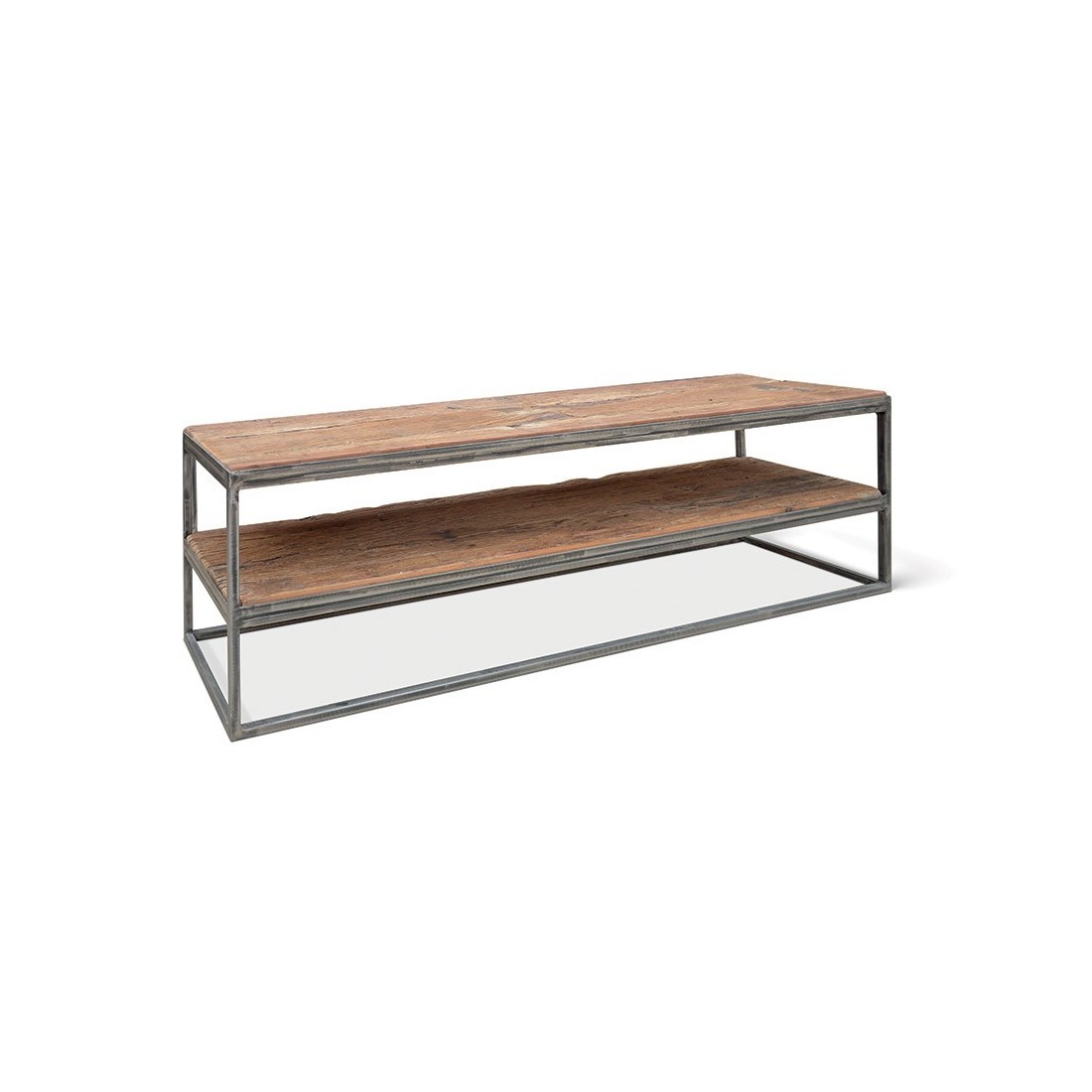 Meuble TV GOA en bois massif. Meuble style industriel
