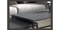 Table d'appoint style industriel HELLINGTON effet béton - Table basse - Ensemble 3 pièces