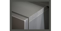 Ensemble de meubles pour votre salon KLIS. Composition murale coloris gris perle et chêne. LED incluses. Meuble tv design