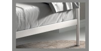 Lit banquette blanc SOBLA 90x200 - Style contemporain