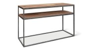 Console salon GOA en bois massif. Meuble style industriel
