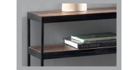 Console salon GOA en bois massif. Meuble style industriel