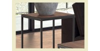 Tables d'appoint salon GOA en bois massif. Meubles style industriel