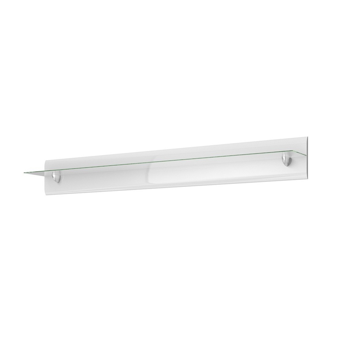 Étagère murale en verre LUCIA, 170cm, design et moderne, coloris blanc