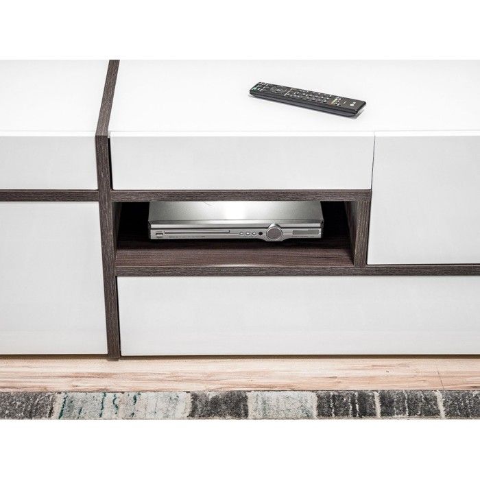 Meuble TV 150cm collection CRISS avec LED intégrés. Meuble déco, moderne et design pour votre salon.
