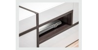 Meuble TV 150cm collection CRISS avec LED intégrés. Meuble déco, moderne et design pour votre salon.