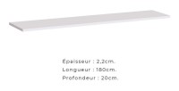 Ensemble meubles de salon style industriel SWITCH M1. Coloris blanc.