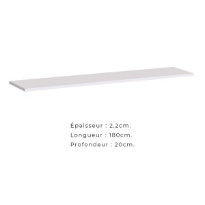 Ensemble meubles de salon style industriel SWITCH M1. Coloris blanc.