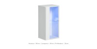Ensemble meubles de salon style industriel SWITCH M1. Coloris blanc.