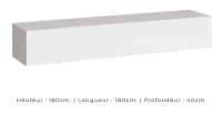 Ensemble meubles de salon style industriel SWITCH M1. Coloris blanc.