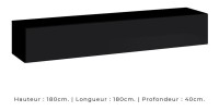 Ensemble meubles de salon style industriel SWITCH M1. Coloris noir.