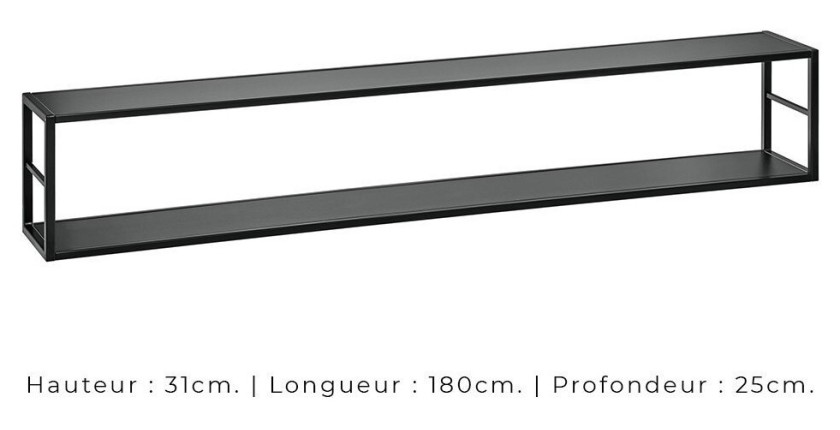 Ensemble meubles de salon style industriel SWITCH M1. Coloris chêne.