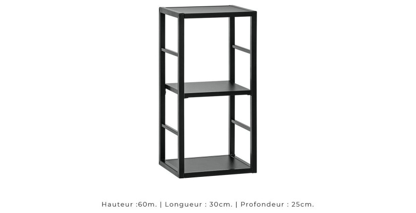 Ensemble meubles de salon style industriel SWITCH M2. Coloris gris.