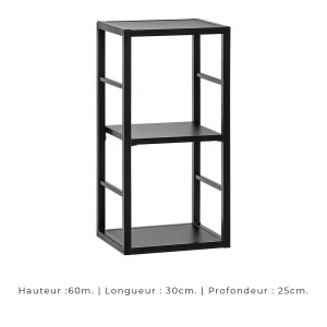 Ensemble meubles de salon style industriel SWITCH M2. Coloris gris.