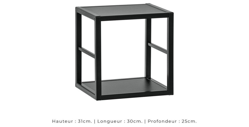 Ensemble meubles de salon style industriel SWITCH M2. Coloris gris.