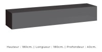 Ensemble meubles de salon style industriel SWITCH M2. Coloris gris.