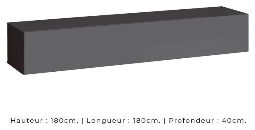 Ensemble meubles de salon style industriel SWITCH M2. Coloris gris.