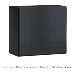 Ensemble meubles de salon style industriel SWITCH M2. Coloris gris.