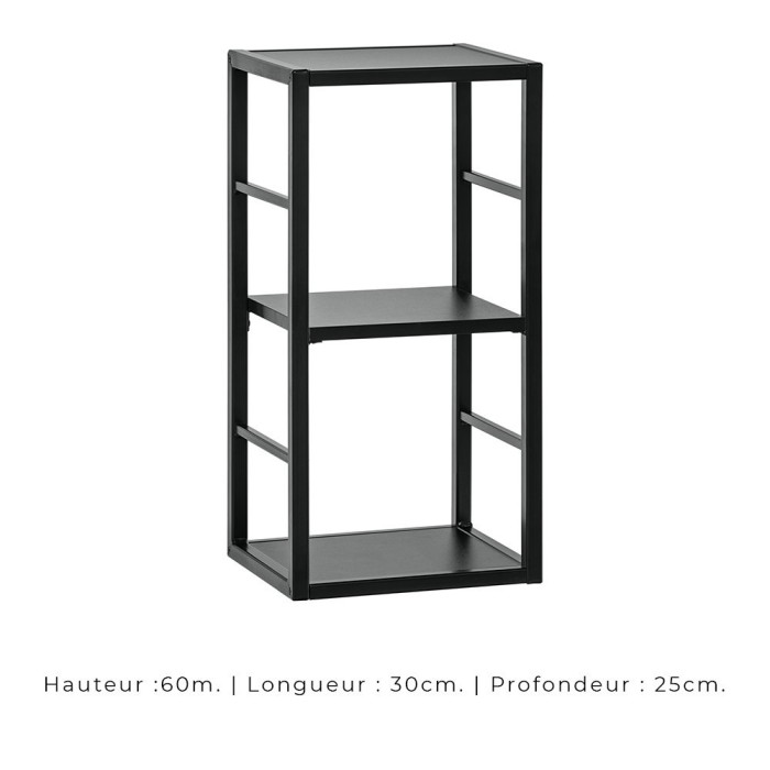 Ensemble meubles de salon style industriel SWITCH M2. Coloris chêne.