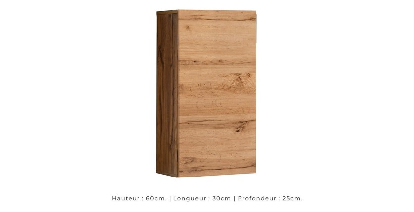 Ensemble meubles de salon style industriel SWITCH M2. Coloris chêne.