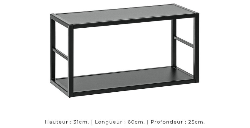 Ensemble meubles de salon style industriel SWITCH M3. Coloris chêne.