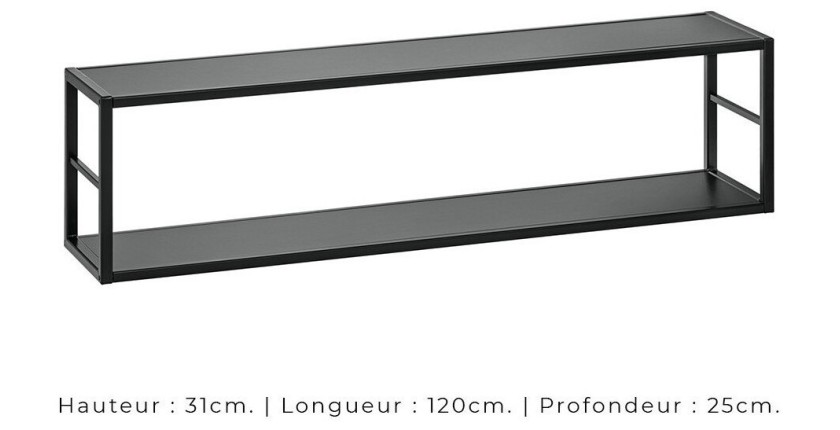 Ensemble meubles de salon style industriel SWITCH M4. Coloris blanc.