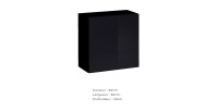 Ensemble meubles de salon style industriel SWITCH M4. Coloris noir.