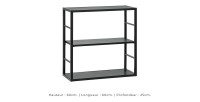 Ensemble meubles de salon style industriel SWITCH M5. Coloris gris.