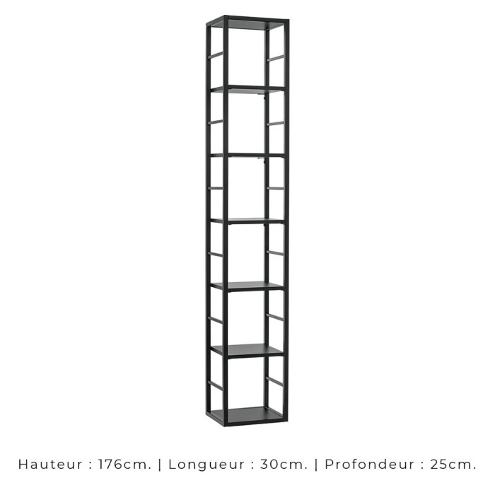 Ensemble meubles de salon style industriel SWITCH M6. Coloris gris.