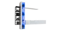 Ensemble meubles de salon style industriel SWITCH M7. Coloris blanc.