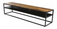 Meuble TV collection MODENE en bois massif - Meuble style industriel