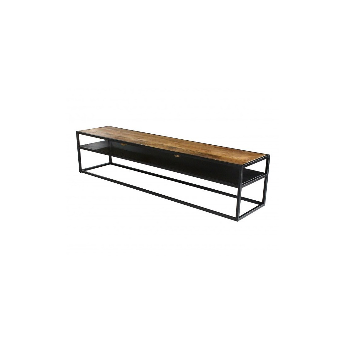 Meuble TV collection MODENE en bois massif - Meuble style industriel