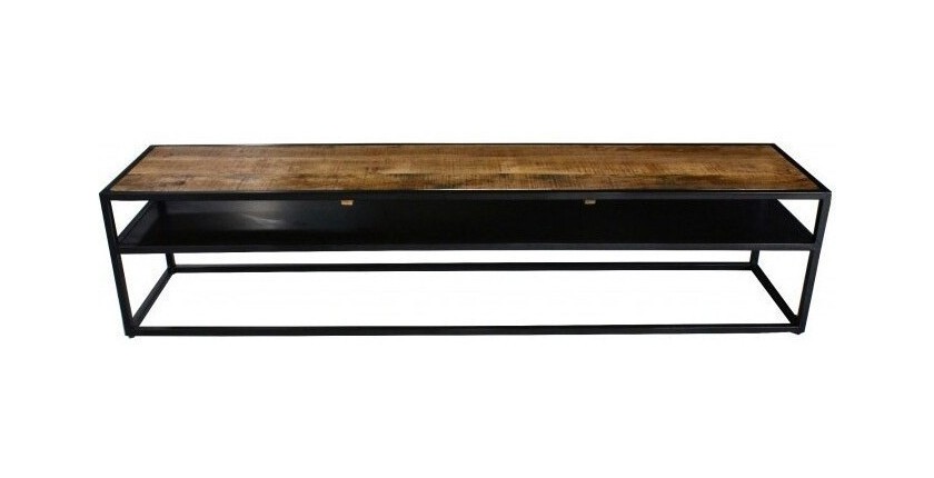 Meuble TV collection MODENE en bois massif - Meuble style industriel