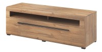Meuble TV XL 160cm collection BREDA. Coloris chêne. Style design.