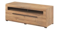 Meuble TV 140cm collection BREDA. Coloris chêne. Style design.